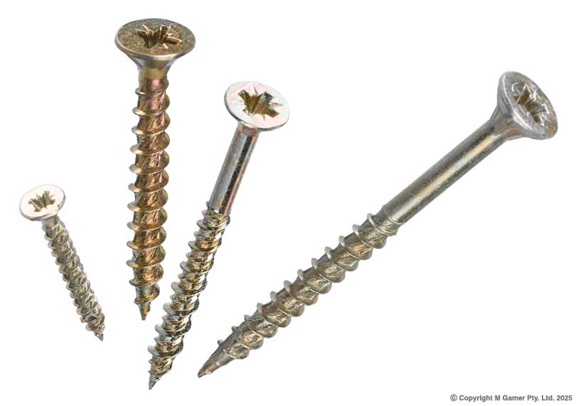 Countersunk Pozidriv Chipboard Screws